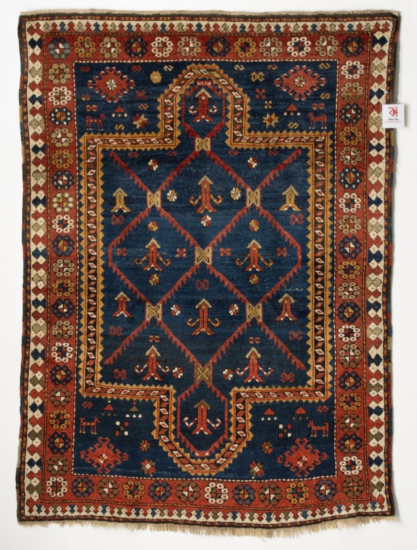 KAZAK DOUBLE NICHE RUG, CIRCA 1890 (1 of 18)