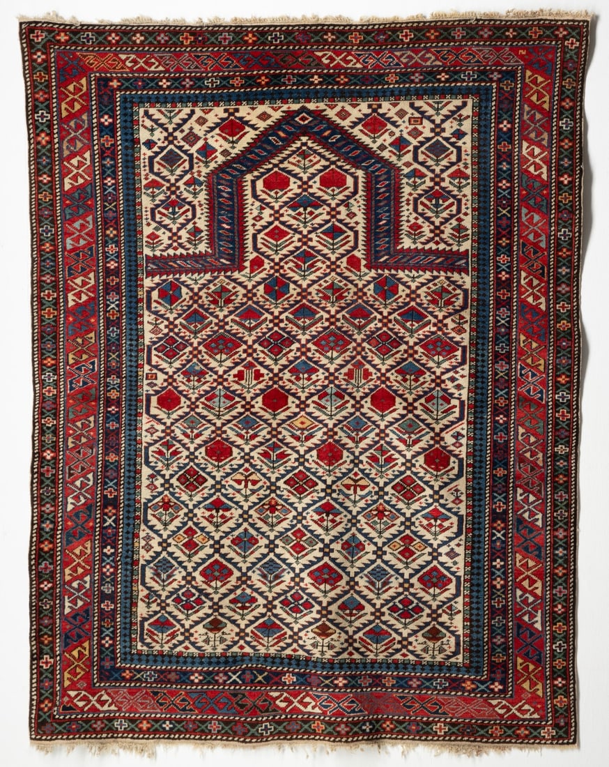 SHIRVAN PRAYER RUG, EAST CAUCASUS, LATE 19TH C (1 of 15)