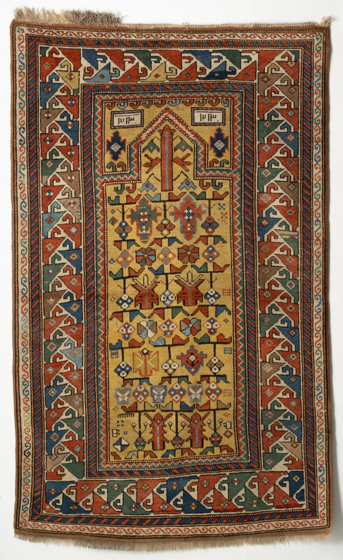 KAZAK 'CHICHI' DESIGN PRAYER RUG, LAST QUARTER 19TH C (1 of 16)