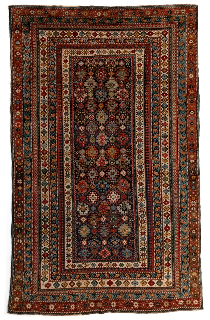FINE ORNATE KUBA CHICHI RUG, CIRCA 1880 (1 of 18)