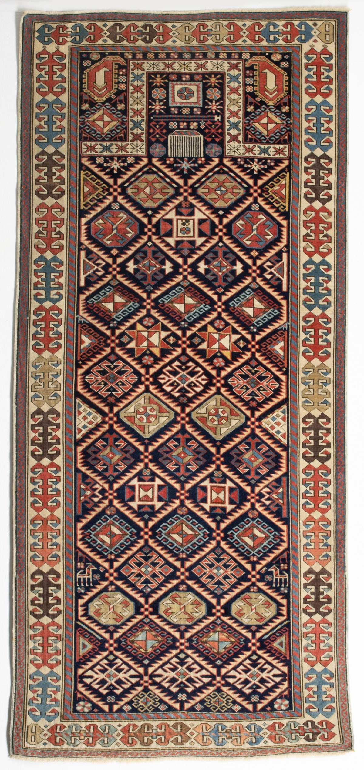 FINE AKSTAFA SHIRVAN PRAYER RUG, LATE 19TH C (1 of 17)