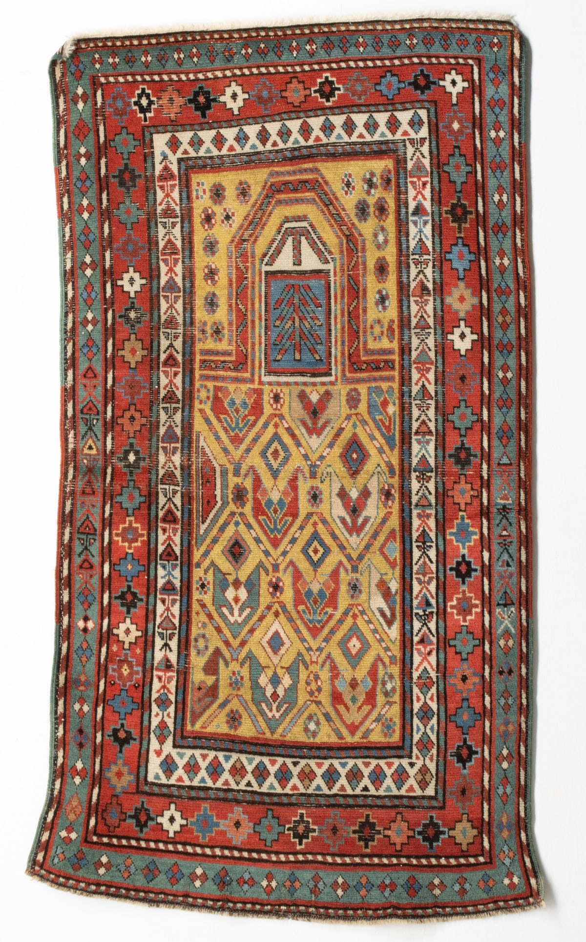 KUBA PRAYER RUG, 3RD QUARTER 19TH C. (1 of 17)
