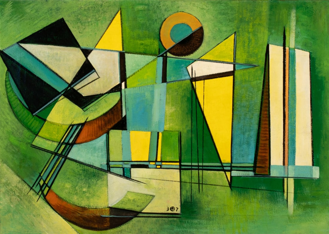 WERNER DREWES (1899-1985) OIL ON CANVAS (1 of 14)