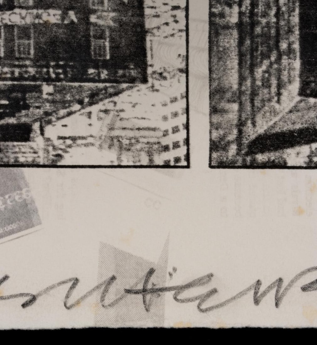 ROBERT RAUSCHENBERG (1925-2008) PENCIL SIGNED OFFSET LI - 10