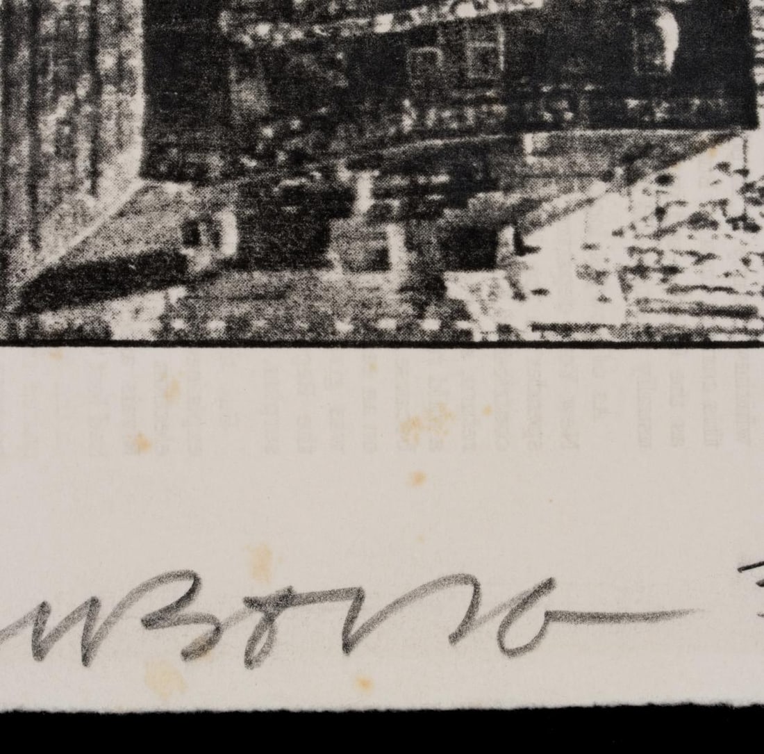 ROBERT RAUSCHENBERG (1925-2008) PENCIL SIGNED OFFSET LI - 11