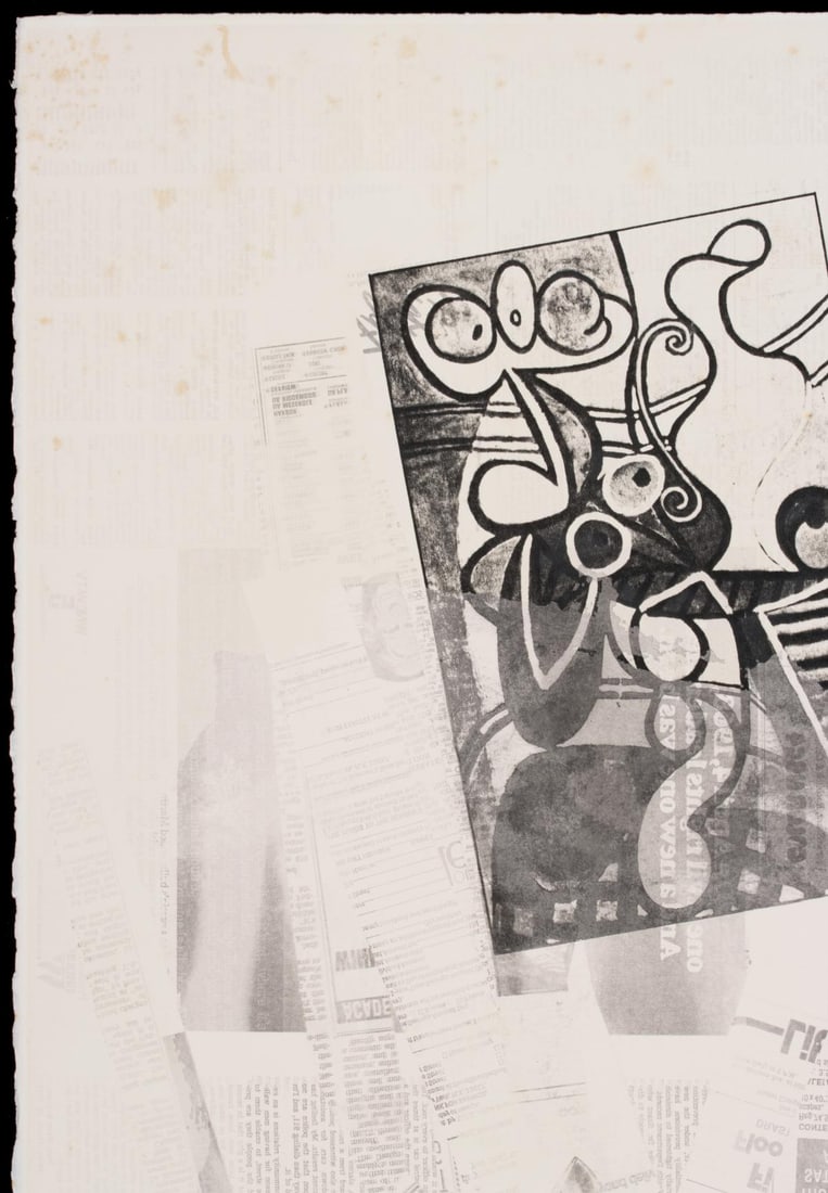 ROBERT RAUSCHENBERG (1925-2008) PENCIL SIGNED OFFSET LI - 3