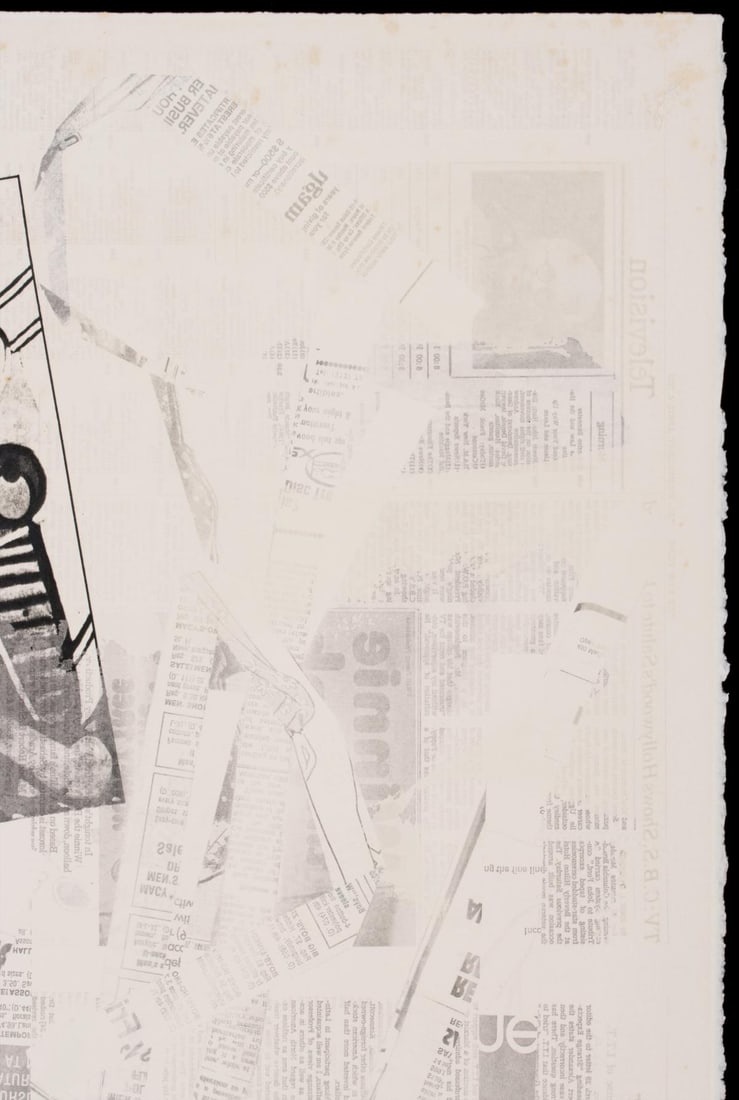 ROBERT RAUSCHENBERG (1925-2008) PENCIL SIGNED OFFSET LI - 4