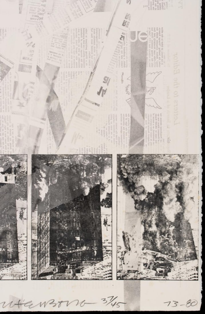 ROBERT RAUSCHENBERG (1925-2008) PENCIL SIGNED OFFSET LI - 5