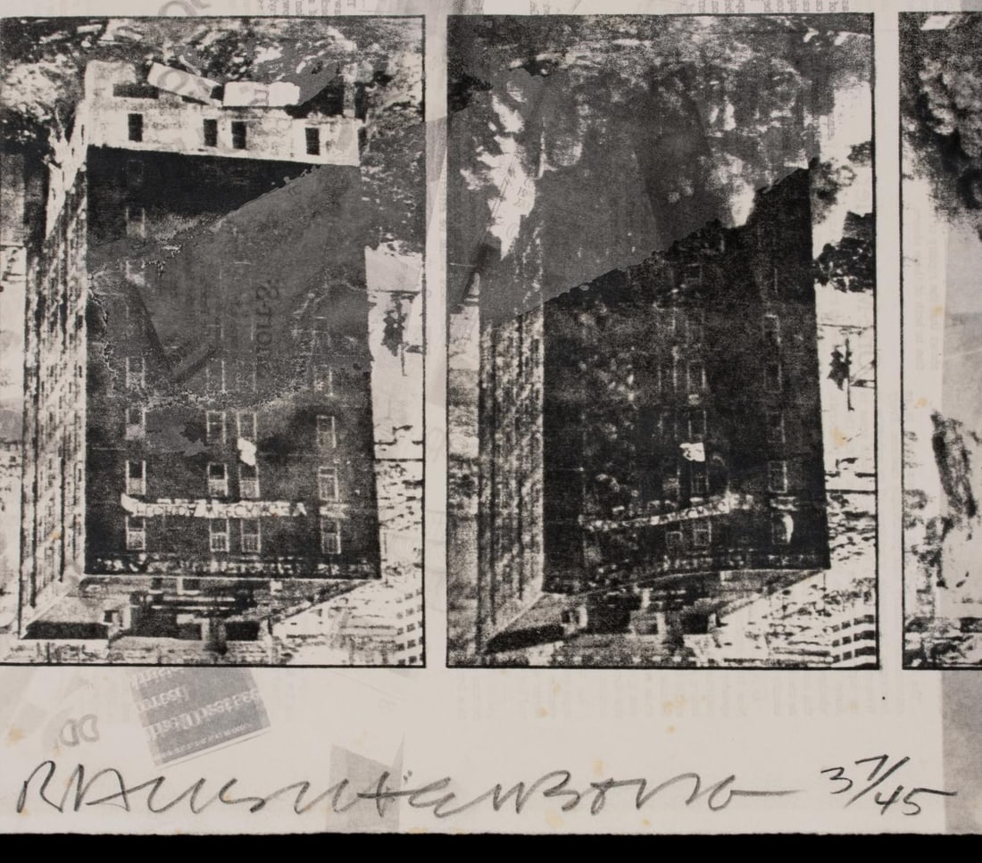 ROBERT RAUSCHENBERG (1925-2008) PENCIL SIGNED OFFSET LI - 8