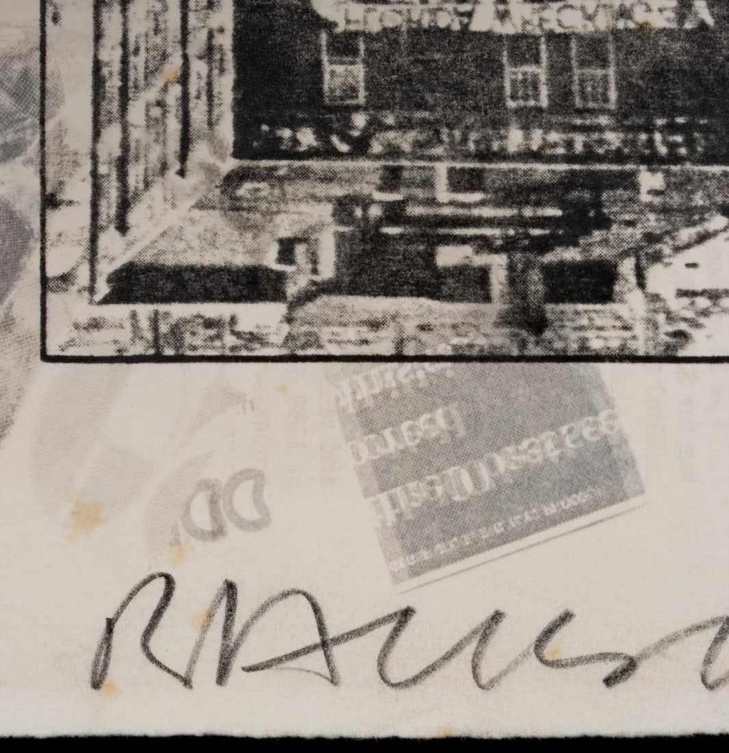 ROBERT RAUSCHENBERG (1925-2008) PENCIL SIGNED OFFSET LI - 9