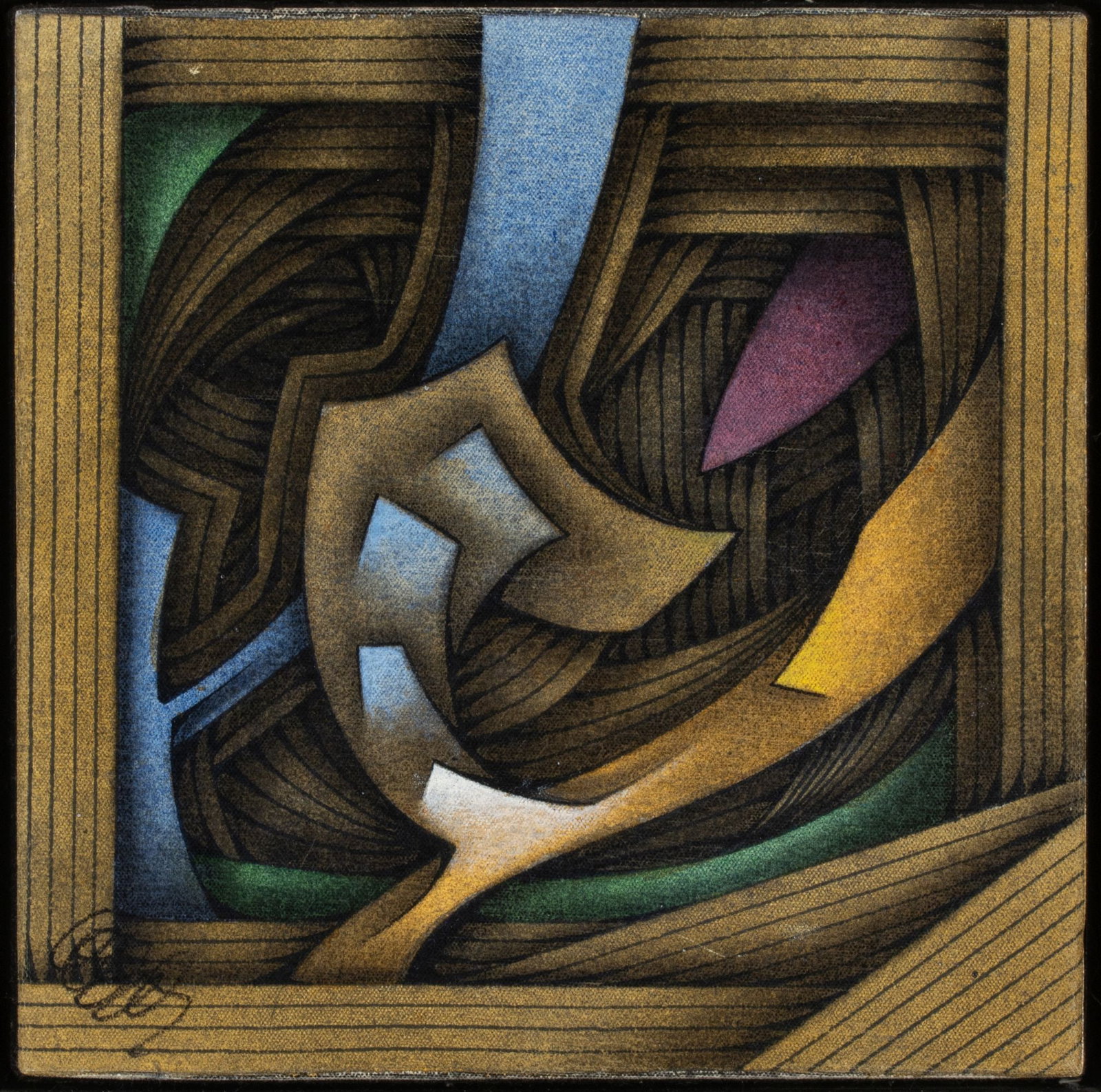 JOAQUIN FERRER (1928-2022) MIXED MEDIA ON CANVAS (1 of 10)