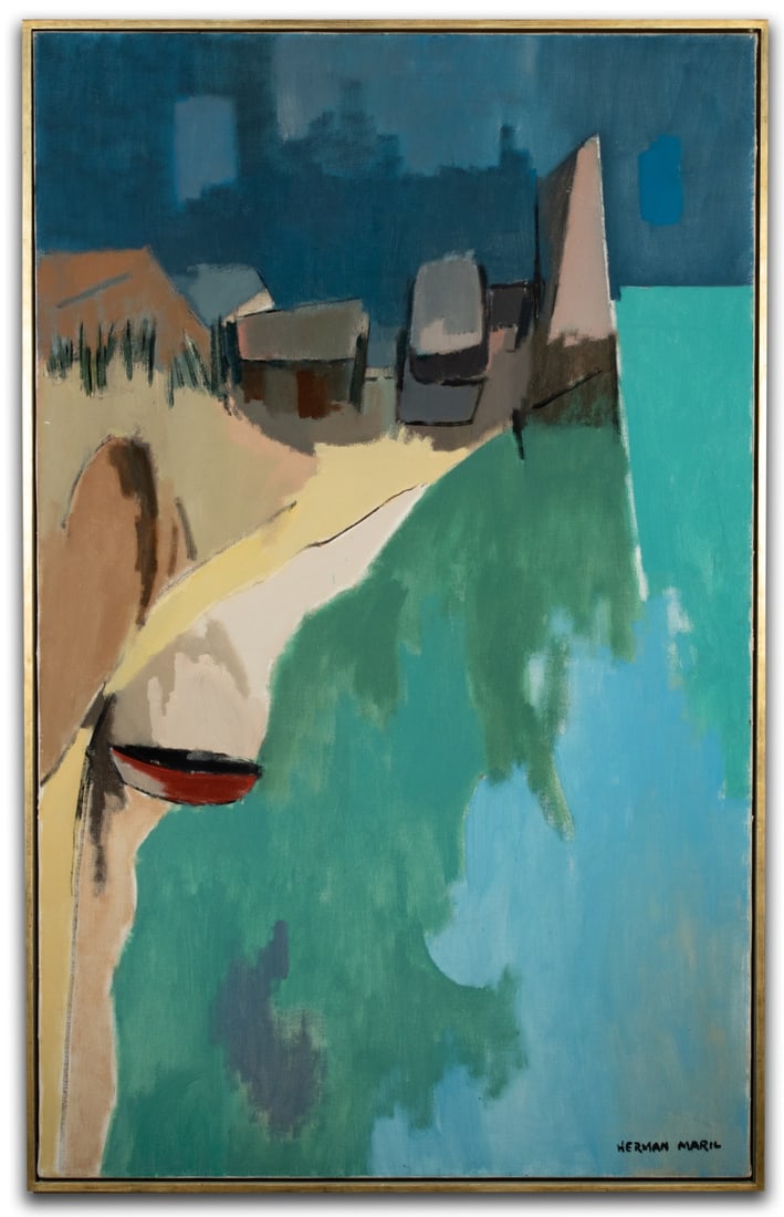 HERMAN MARIL (1908-1986) OIL ON CANVAS (1 of 12)
