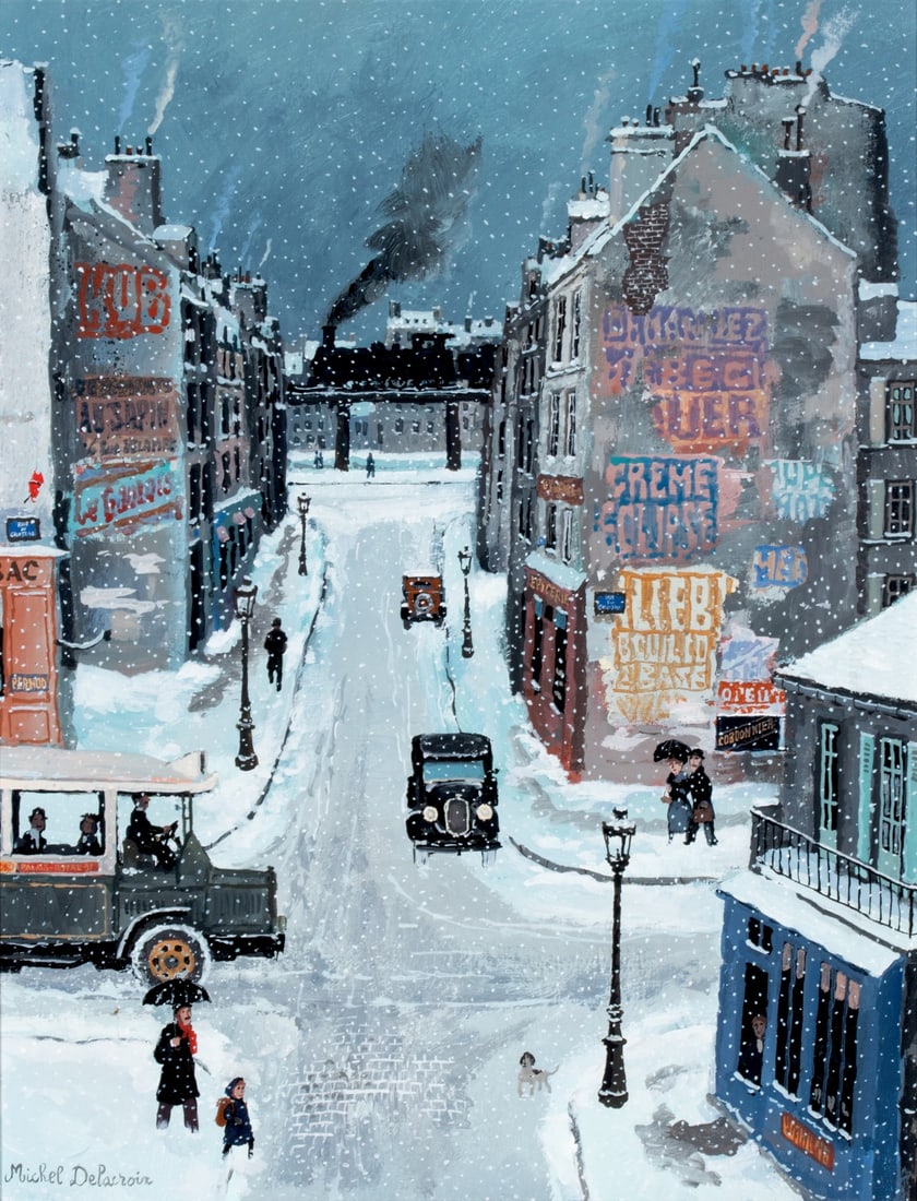 MICHEL DELACROIX (BORN 1933) OIL ON BOARD (1 of 15)