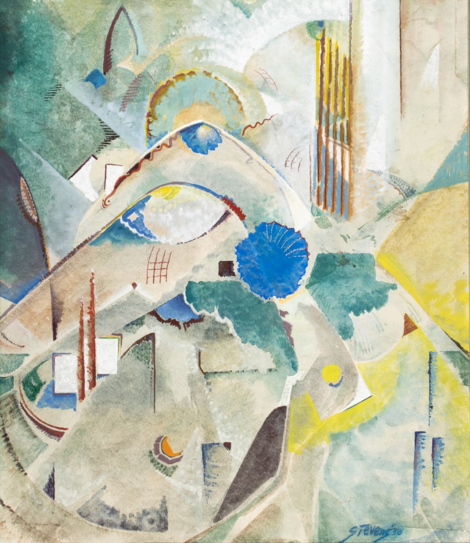 WILL HENRY STEVENS (1888-1949) ABSTRACTION FROM 1938 (1 of 10)