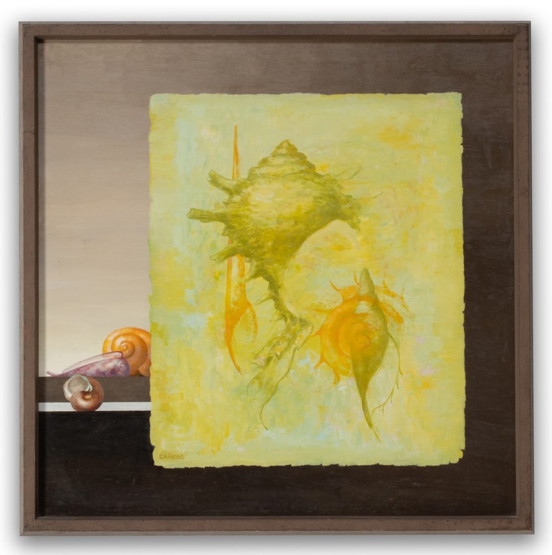 ALEXANDER CANEDO (1902-1978) TROMPE-L'OEIL SURREALIST OIL (1 of 10)