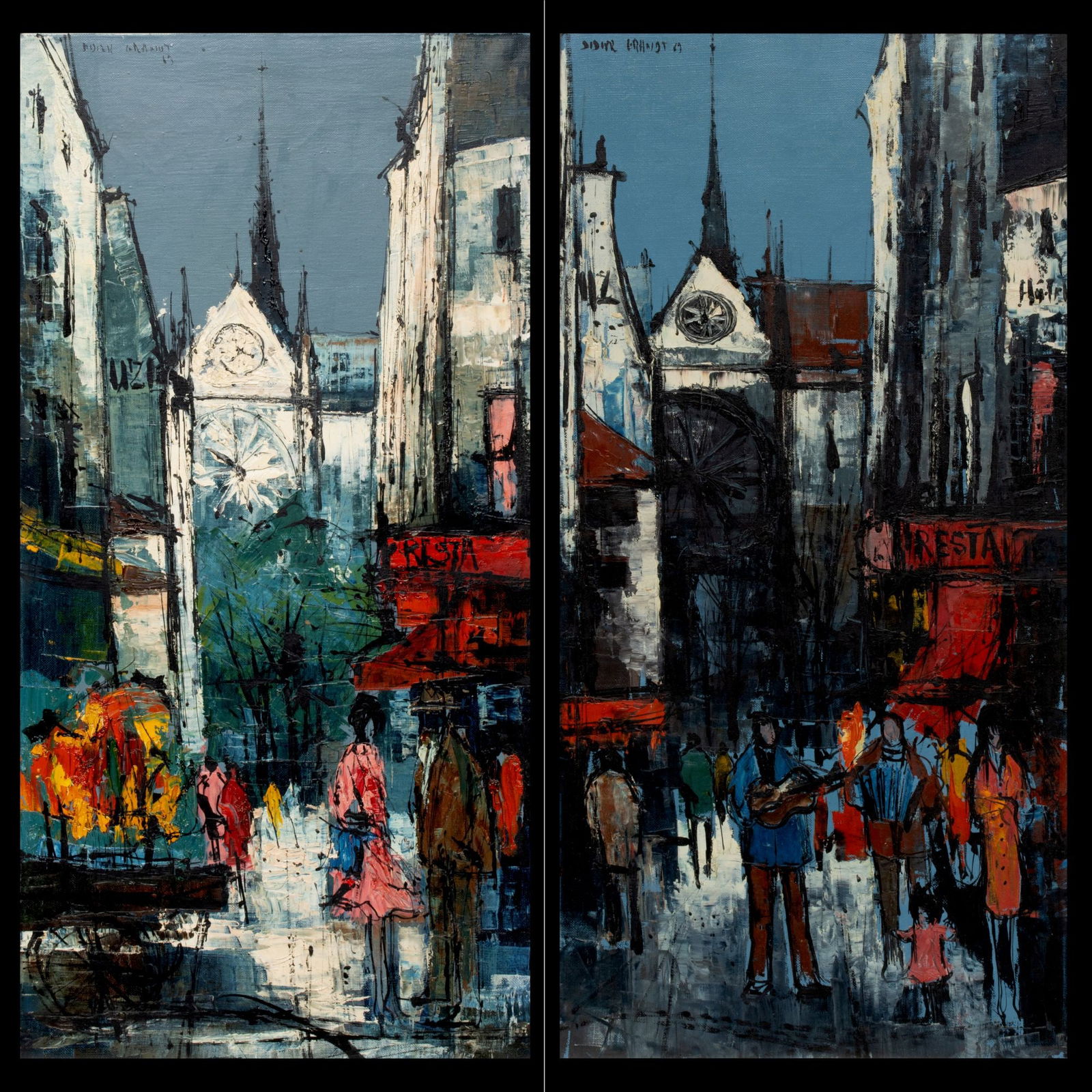 DIDIER GRANT (BORN 1934) OIL ON CANVAS (2 WORKS) (1 of 20)