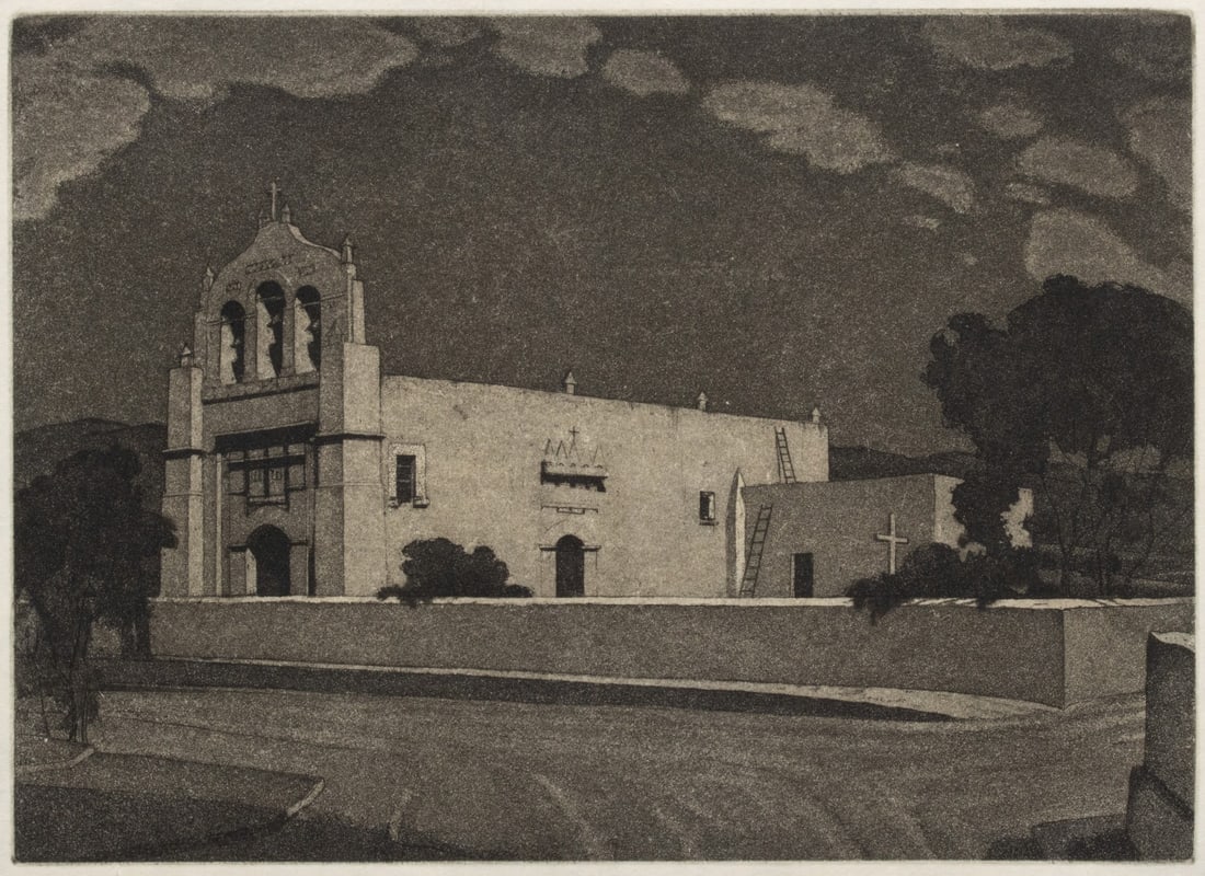 CHARLES CAPPS (1898-1981) PENCIL SIGNED AQUATINT (1 of 10)