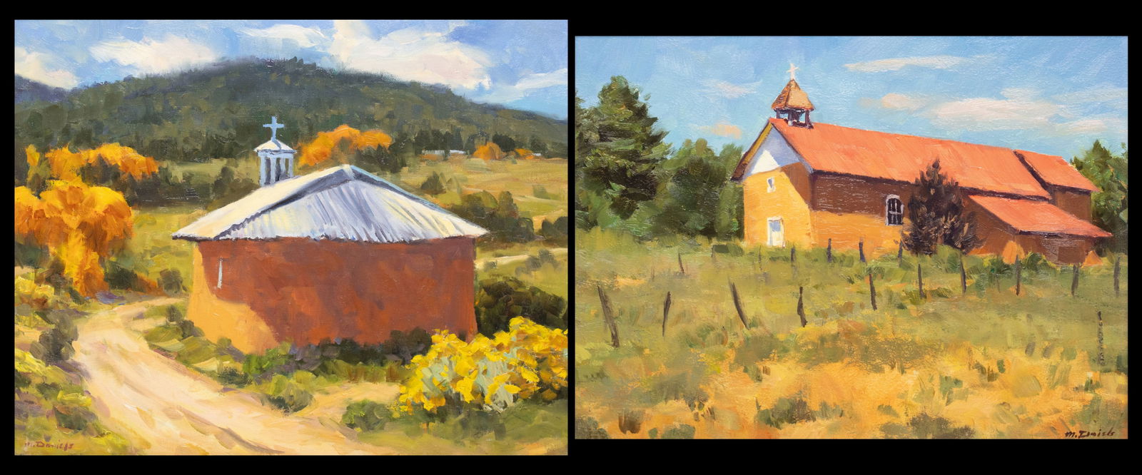 MARK DANIELS (21st C. OIL ON CANVAS (TWO WORKS) (1 of 20)