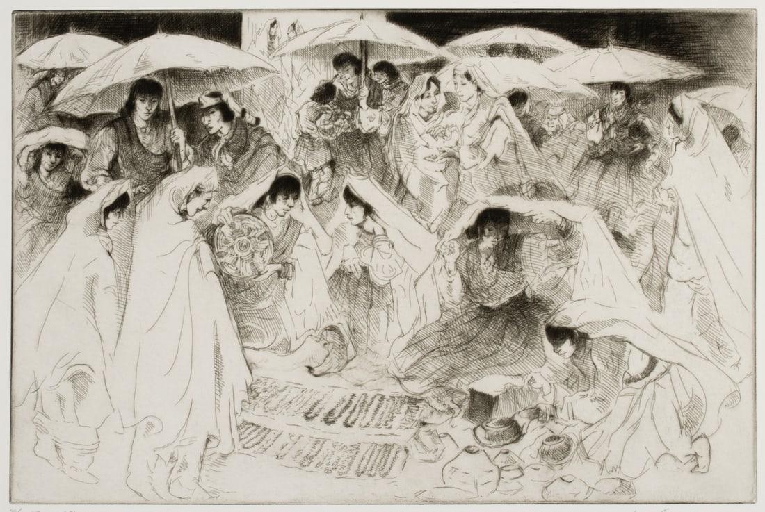 GENE KLOSS (1903-1996) PENCIL SIGNED ETCHING 1937 (1 of 16)