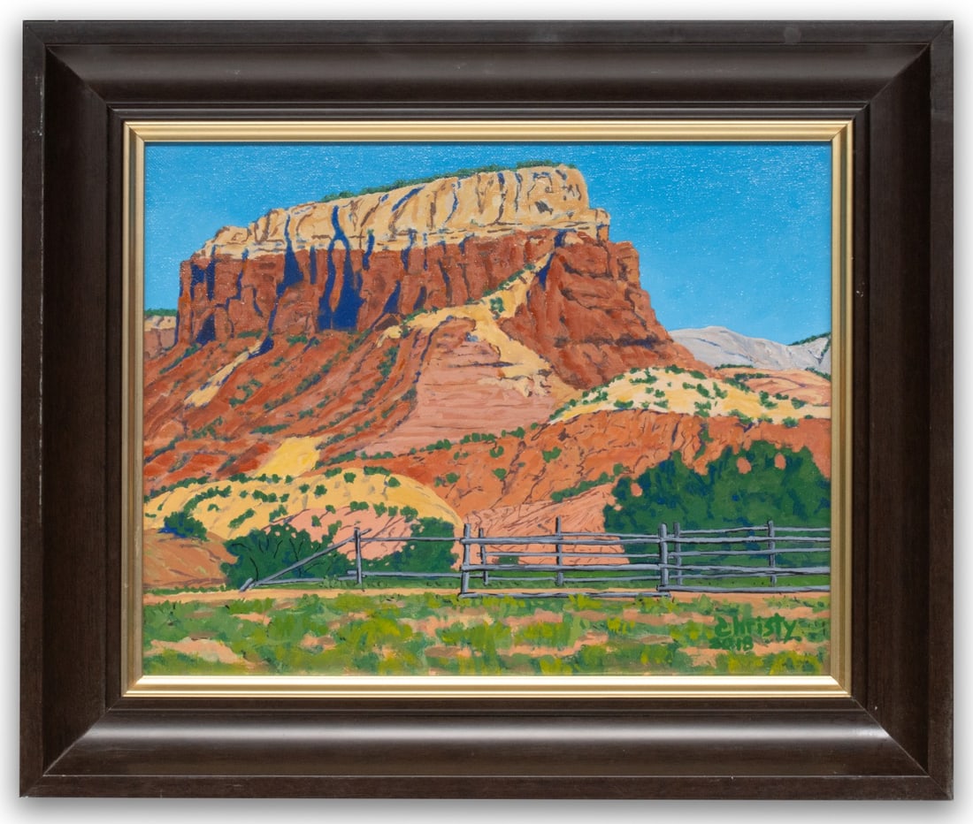 ROBERT CHRISTY (20thC.) AMERICAN WEST OIL ON CANVAS (1 of 10)
