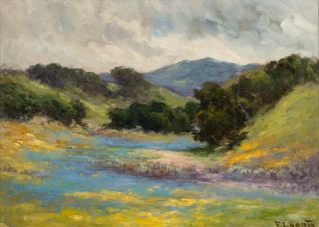 FRANK L. HEATH (1857-1921) CALIFORNIA OIL ON CANVAS (1 of 10)