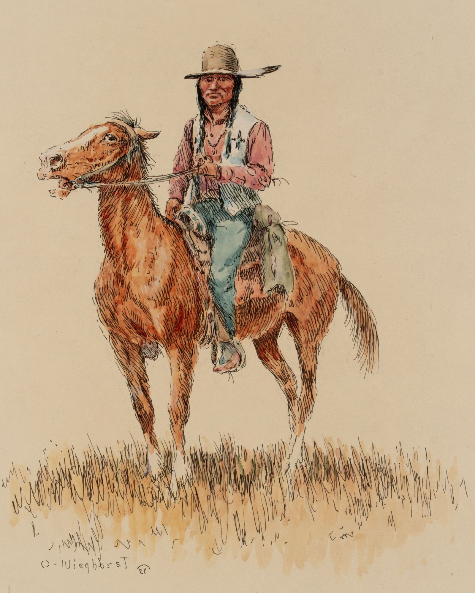 CARL WIEGHORST (1899-1988) MIXED MEDIA (1 of 14)