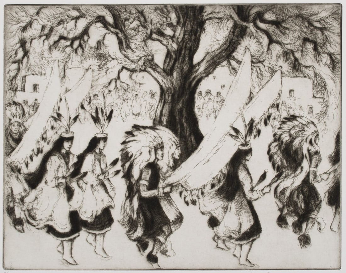 GENE KLOSS (1903-1996) PENCIL SIGNED DRYPOINT (1 of 10)