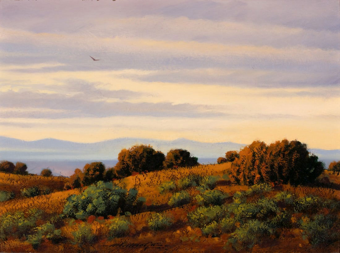 MICHAEL MCGUIRE (BORN 1956) OIL ON ARTIST'S BOARD (1 of 6)