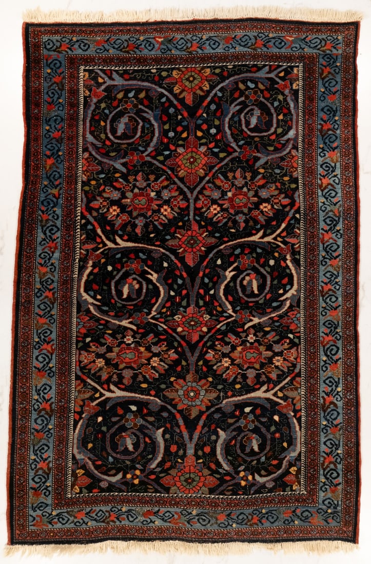 ORNATE BIJAR RUG, NORTH PERSIA, EARLY 20th CENTURY (1 of 12)
