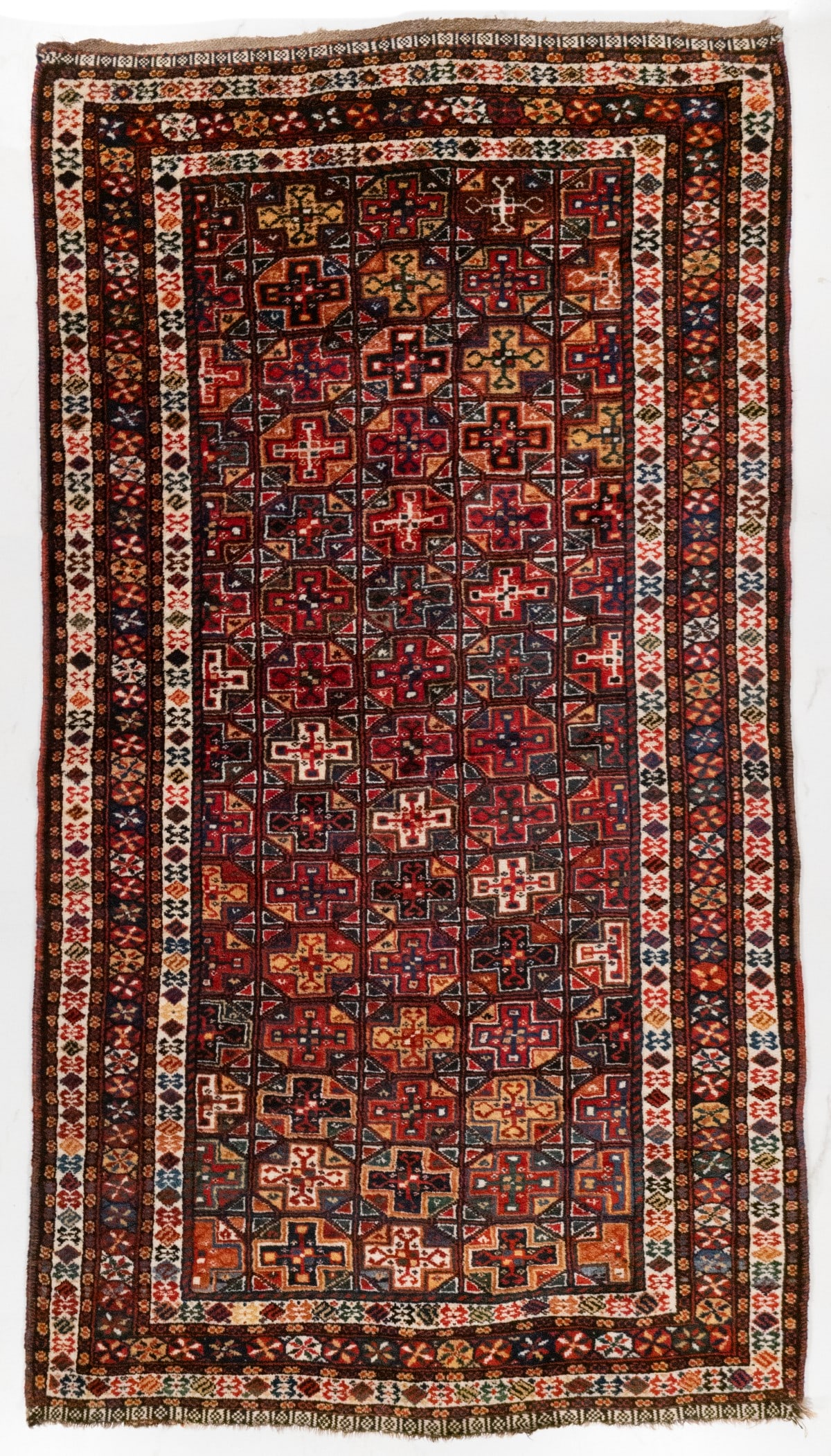 UNUSUAL QASHQAI RUG, SOUTH WEST PERSIA, CIRCA 1900 (1 of 12)
