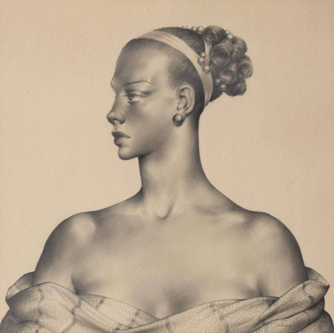 ALEXANDER CANEDO (1902-1978) CONTE CRAYON ON PAPER (1 of 12)