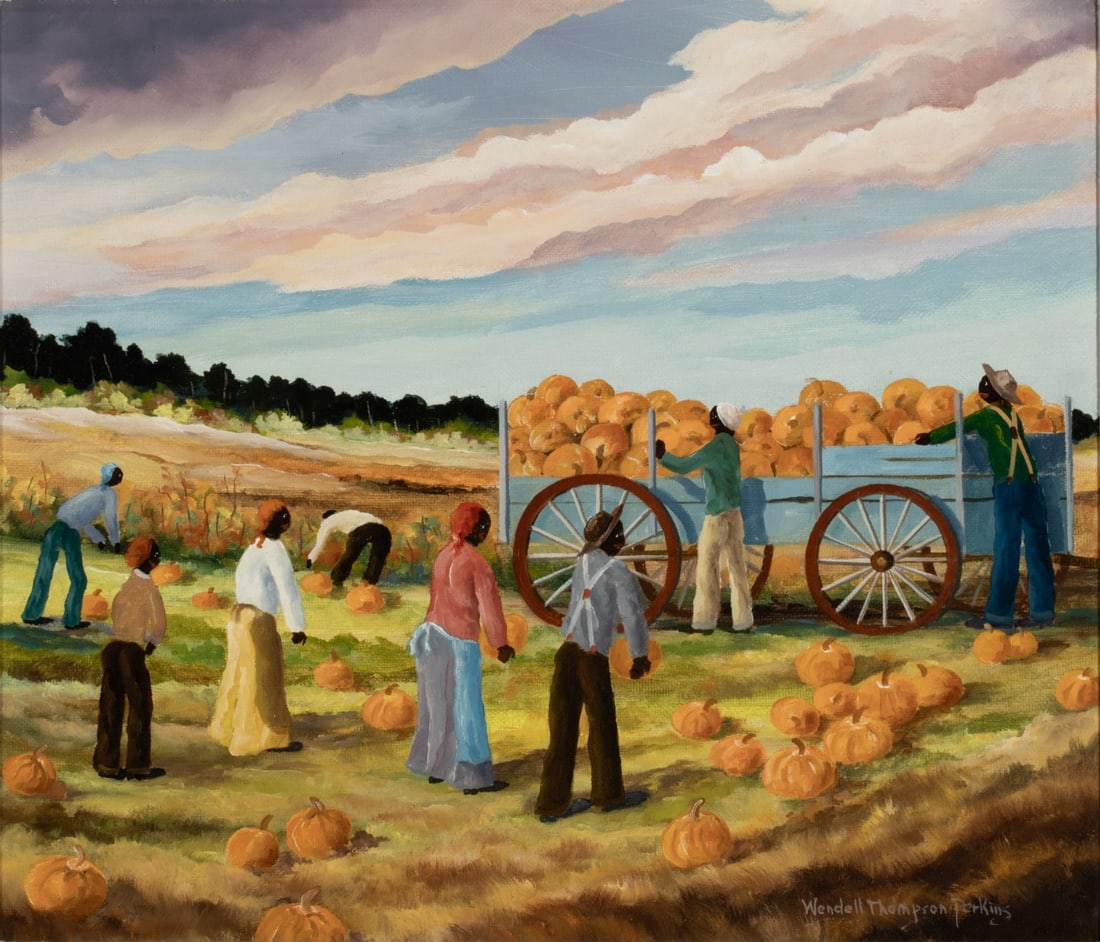 WENDELL PERKINS (1928-1997) OIL ON ARTIST'S BOARD (1 of 11)