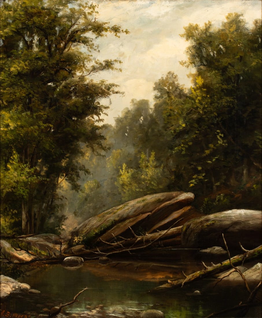 JONATHAN BRADLEY MORSE (1834-1898) OIL ON CANVAS (1 of 18)