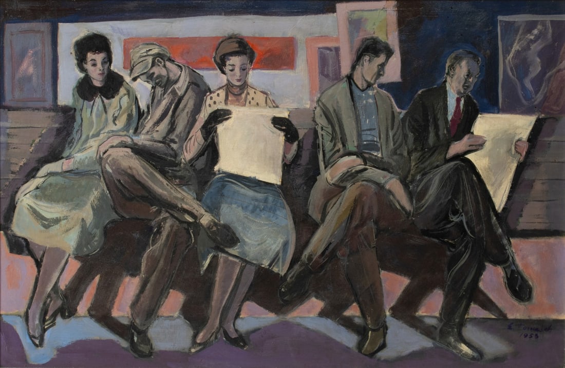 ELMER TOMASCH (1914-1977) OIL ON CANVAS (1 of 4)