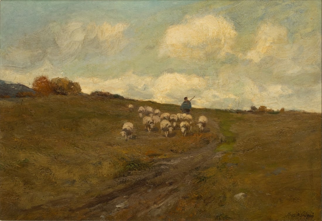 CHARLES P. GRUPPE (1860-1940) OIL ON CANVAS (1 of 9)