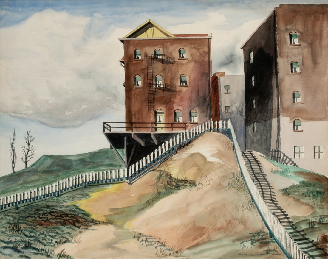 ROBERT INVERARITY (1909-1999) FAP ARTIST WATERCOLOR (1 of 10)