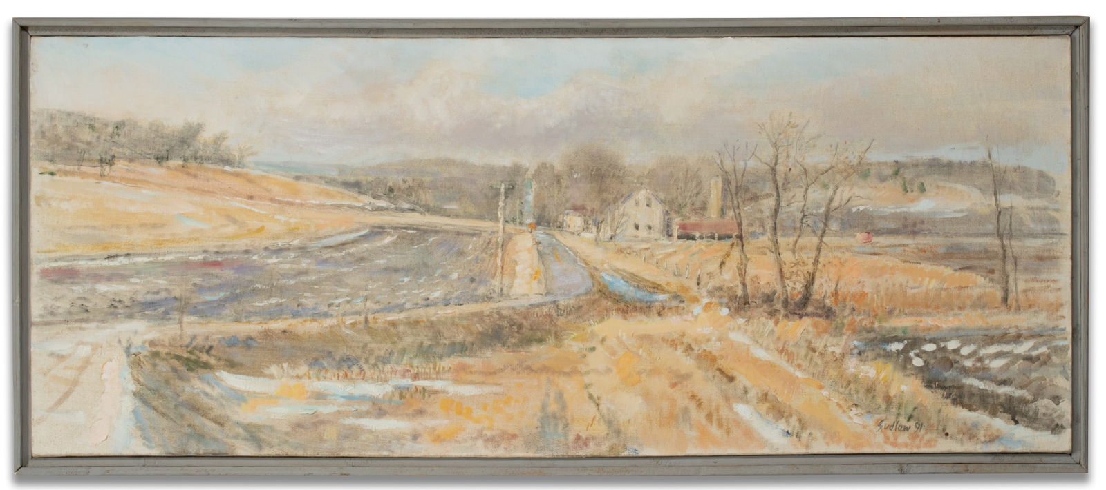 ROBERT SUDLOW (1920-2010) FLINT HILLS OIL ON CANVAS (1 of 14)