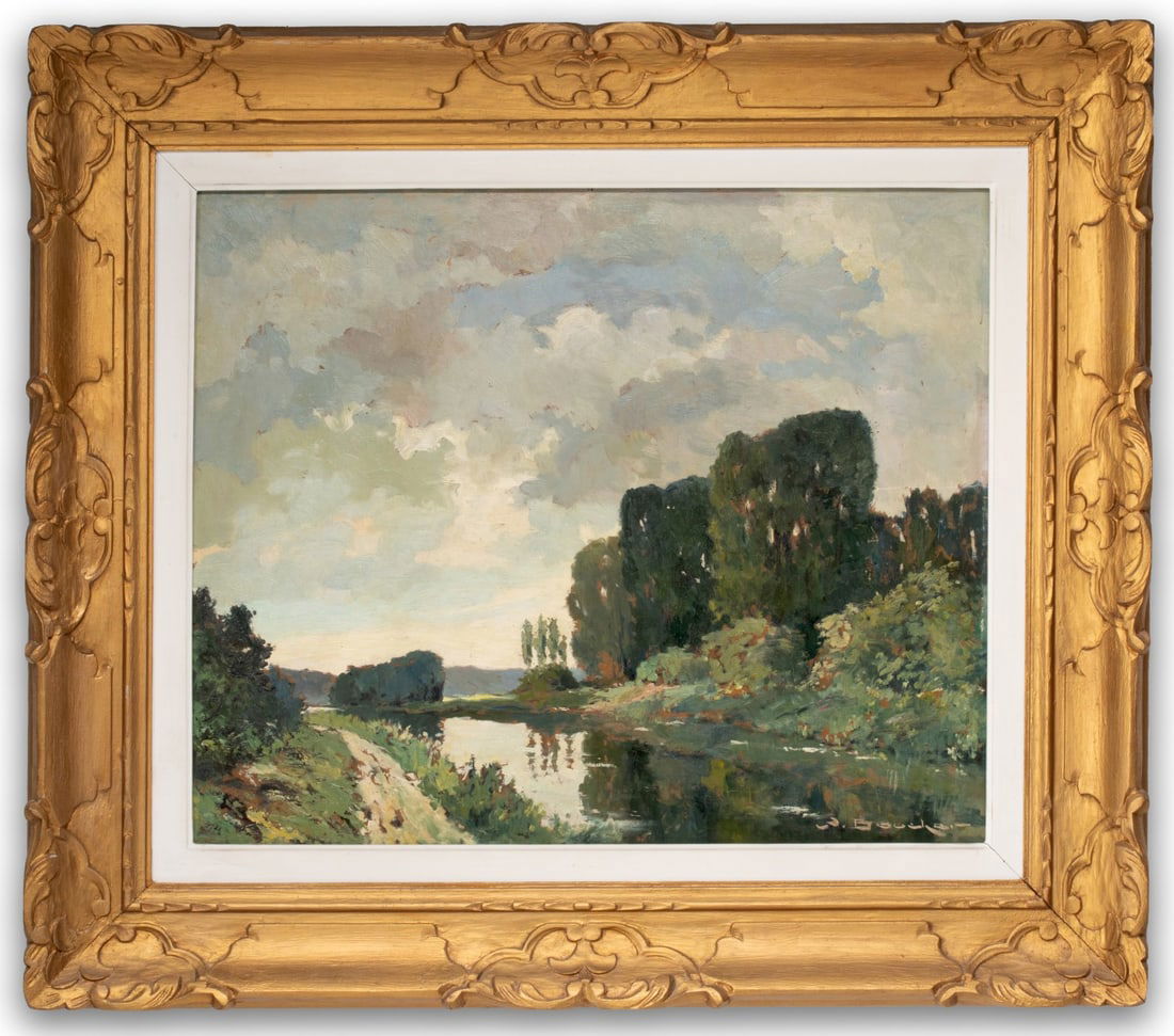 UNIDENTIFIED FRENCH SCHOOL BOIS LE ROI RIVER LANDSCAPE (1 of 12)