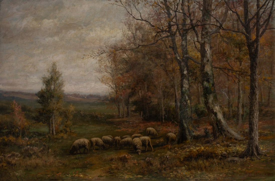 JONATHAN BRADLEY MORSE (1834-1898) OIL ON CANVAS (1 of 4)