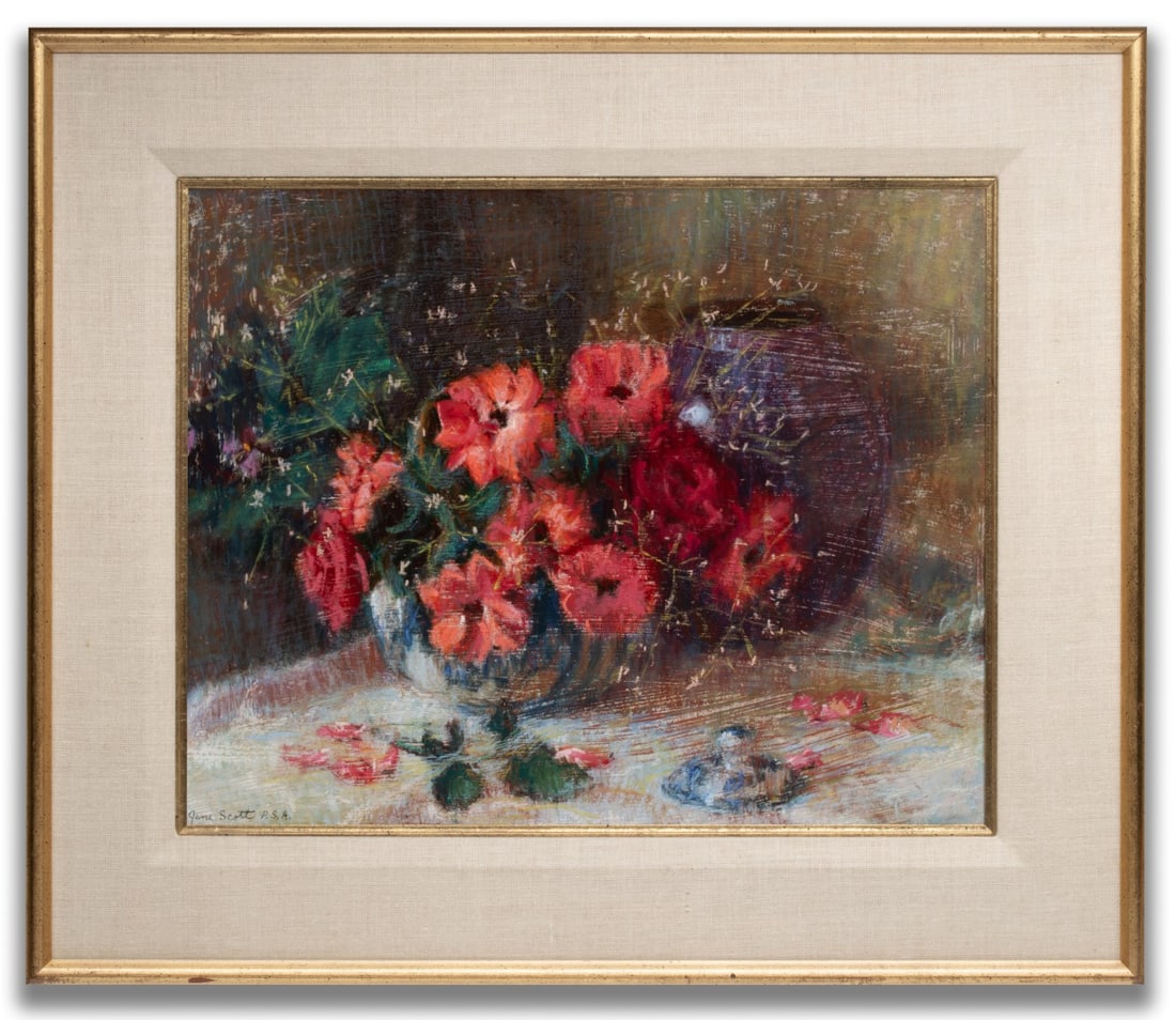 JANE SCOTT (1918-2011) UNUSUAL PASTEL TECHNIQUE (1 of 9)