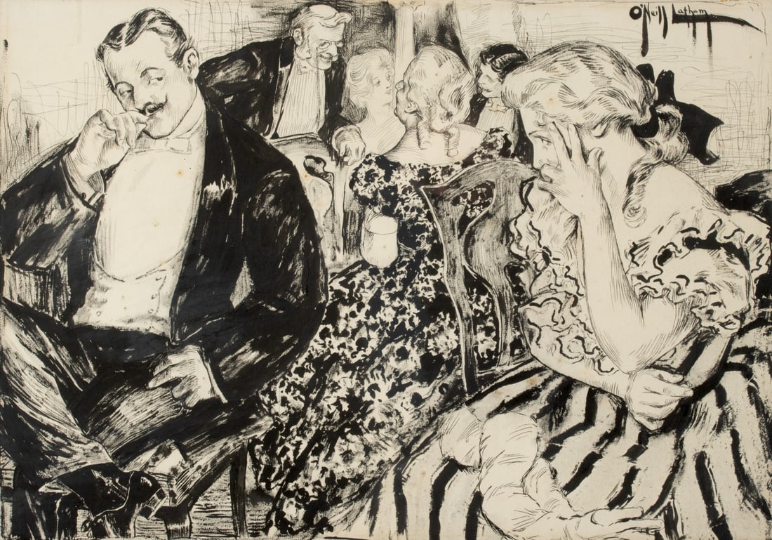 ROSE O'NEILL (1874-1944) INDIA INK ILLUSTRATION (1 of 11)