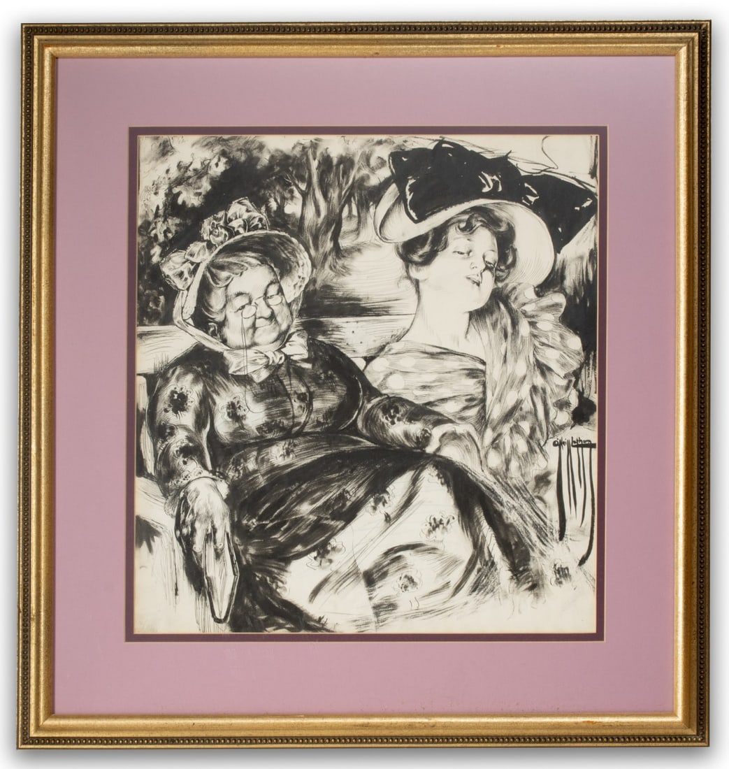 ROSE O'NEILL (1874-1944) ORIGINAL INDIA INK CARTOON (1 of 3)