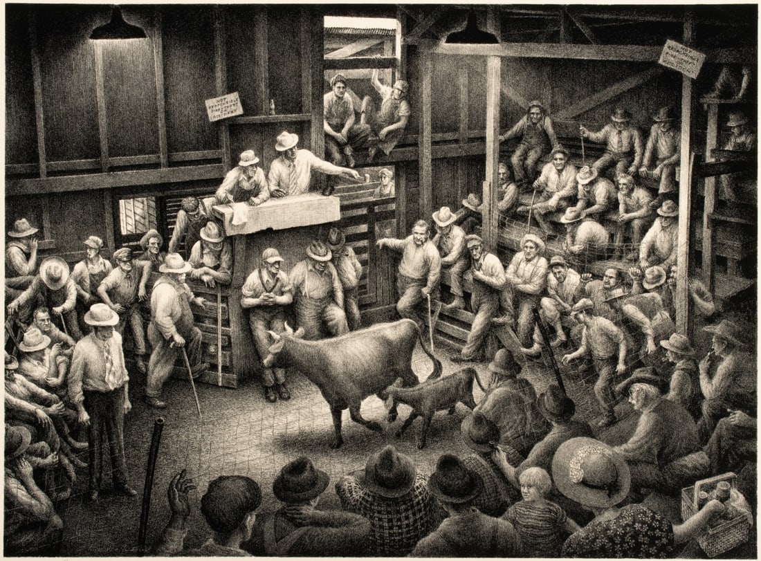 JACKSON LEE NESBITT (1913-2008) RARE ARTIST PROOF LITHO (1 of 13)