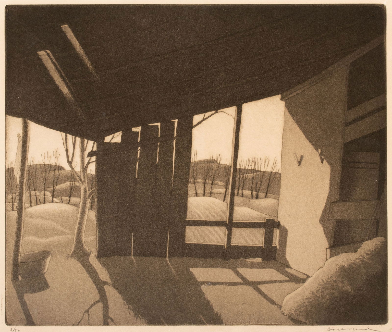 DOEL REED (1895-1985) PENCIL SIGNED AQUATINT (1 of 16)