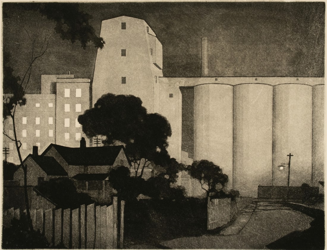 CHARLES CAPPS (1898-1981) PENCIL SIGNED AQUATINT (1 of 13)