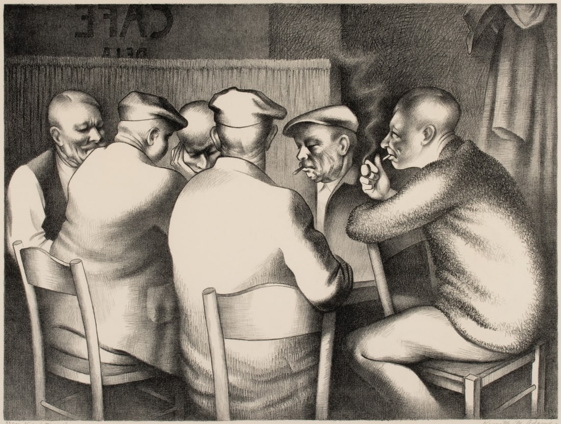 KENNETH M. ADAMS (1897-1966) PENCIL SIGNED LITHOGRAPH (1 of 15)