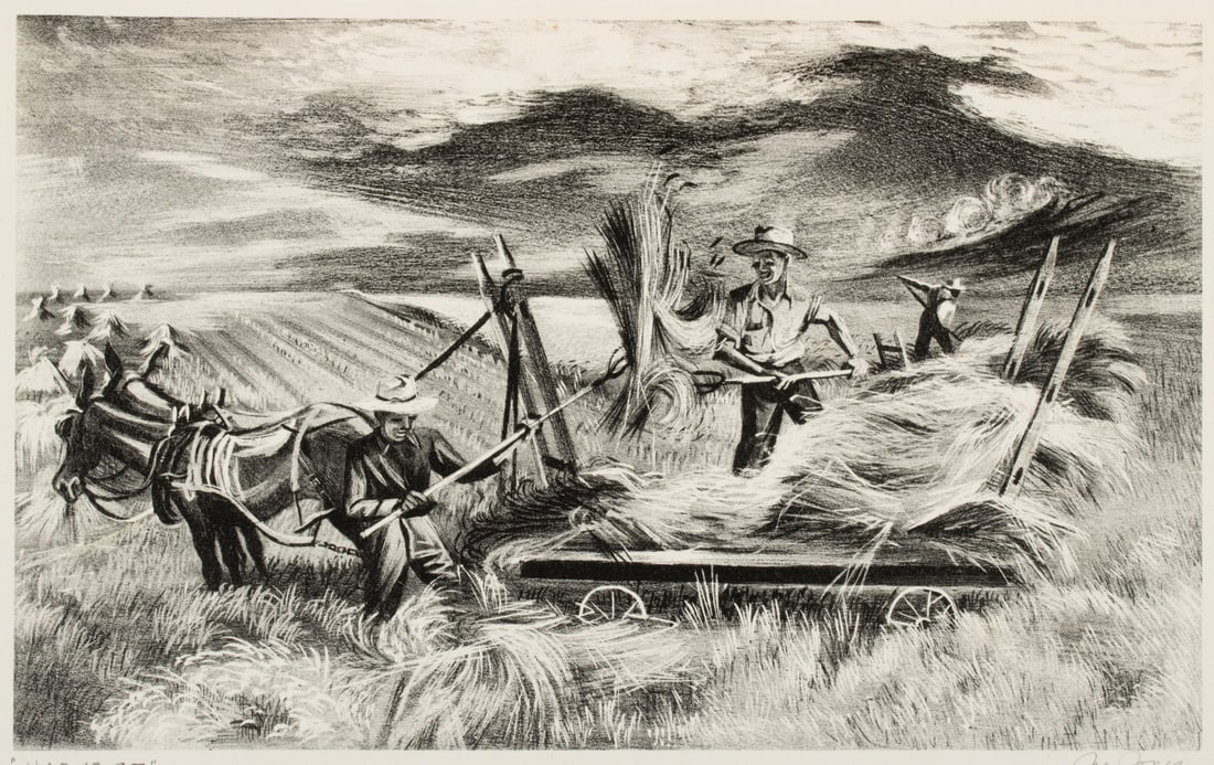 JOE JONES (1909-1963) WPA ERA LITHOGRAPH FOR THE AAA (1 of 11)