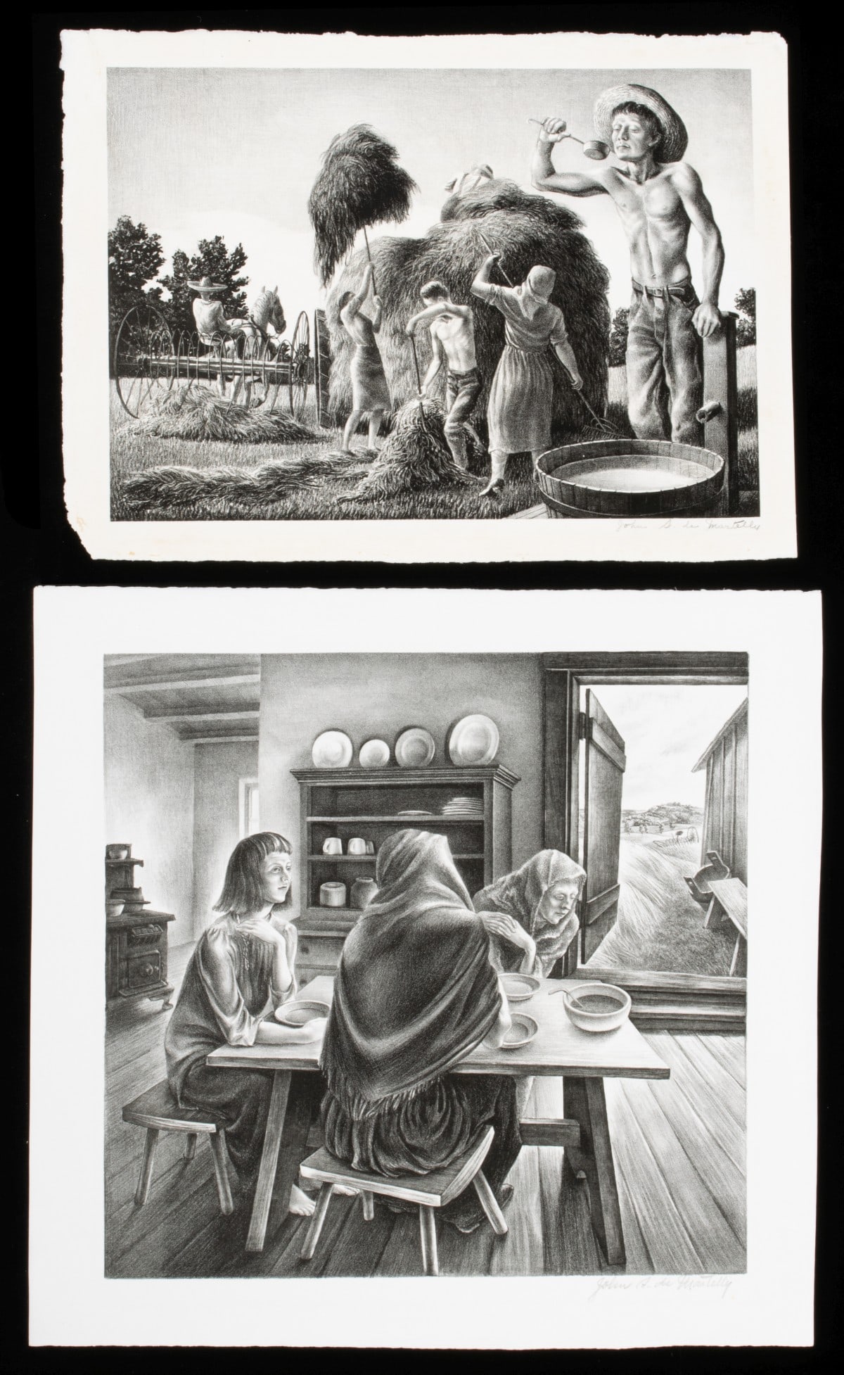 JOHN DEMARTELLY (1903-1979) SIGNED LITHOGRAPH (TWO) (1 of 16)