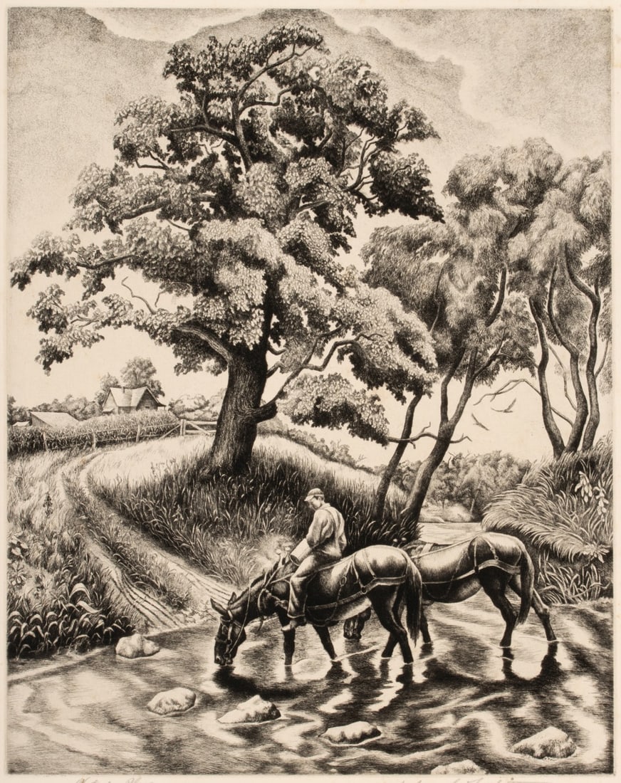 JACKSON LEE NESBITT (1913-2008) PENCIL SIGNED ETCHING (1 of 12)