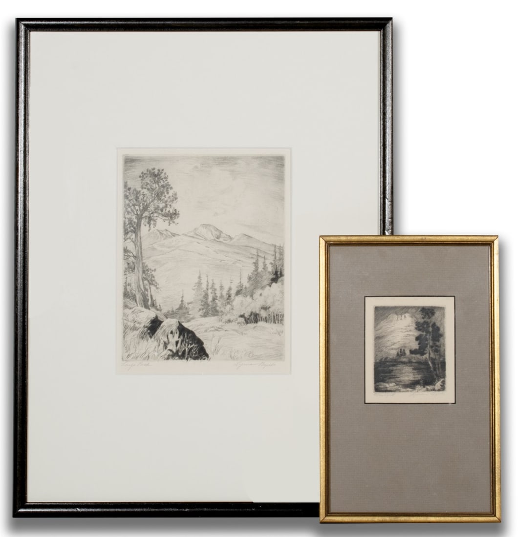 LYMAN BYXBE (1886-1980) PENCIL SIGNED ETCHINGS (1 of 8)